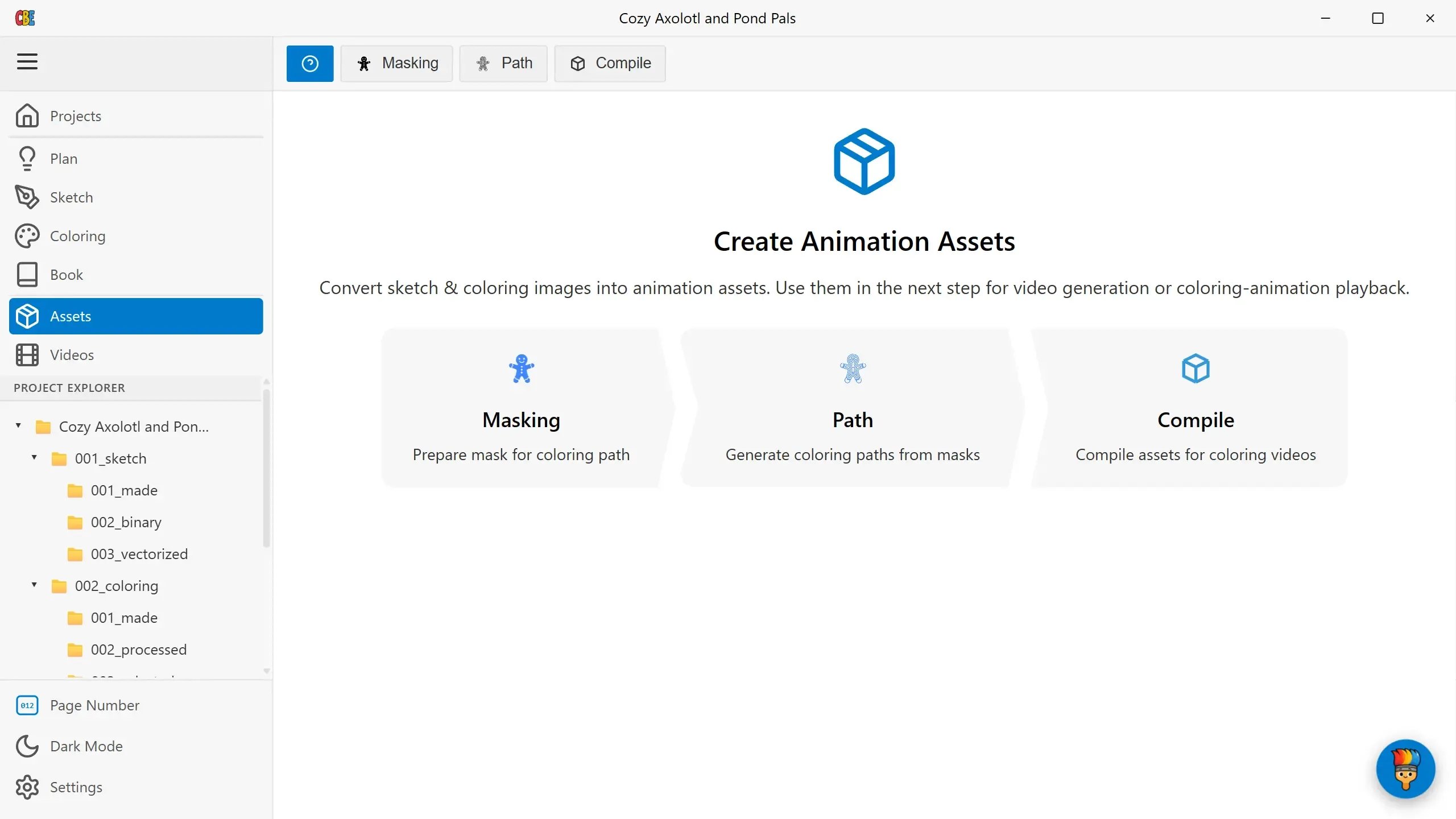 The Assets stage